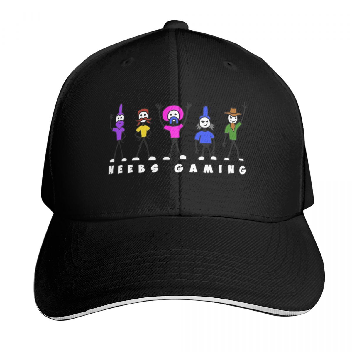 Retro Gaming Stick - Neebs Gaming Stick Figures Baseball Cap