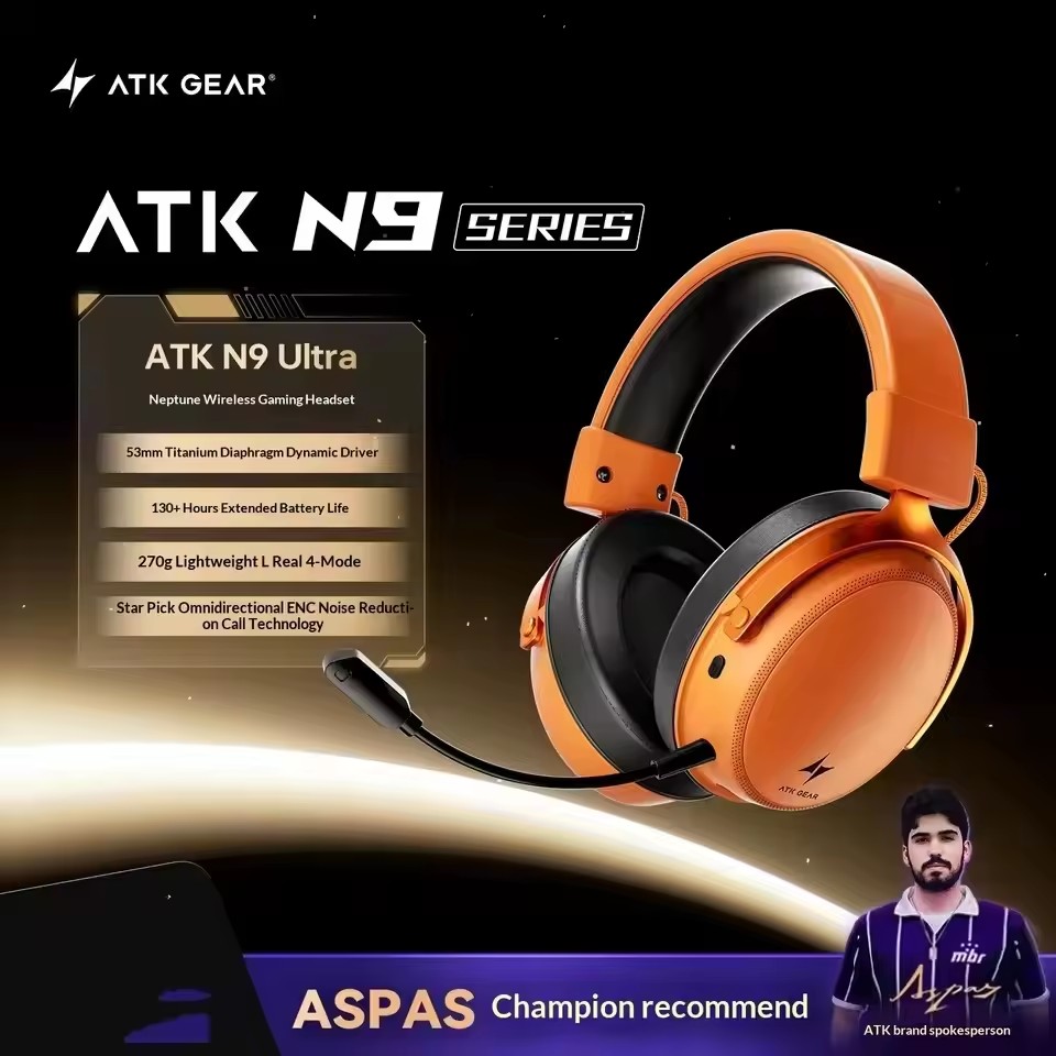 Retro Gaming Headset - ATK N9 2.4GHz Wireless Gaming Headset