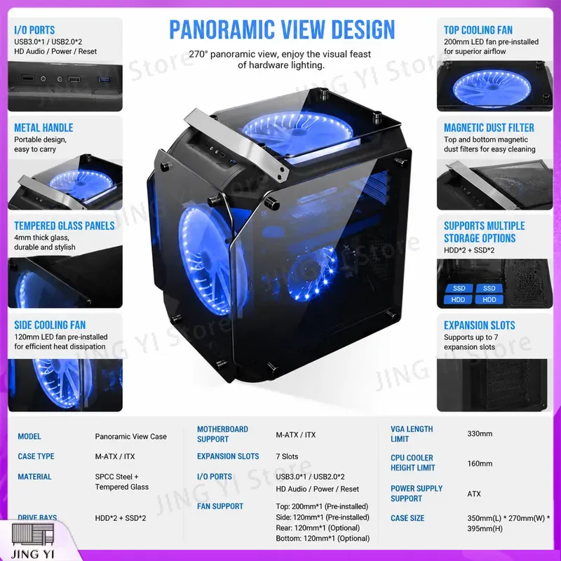 ATX mATX Gaming PC Case Comput - đánh giá và giá Retro Gaming Pc Case