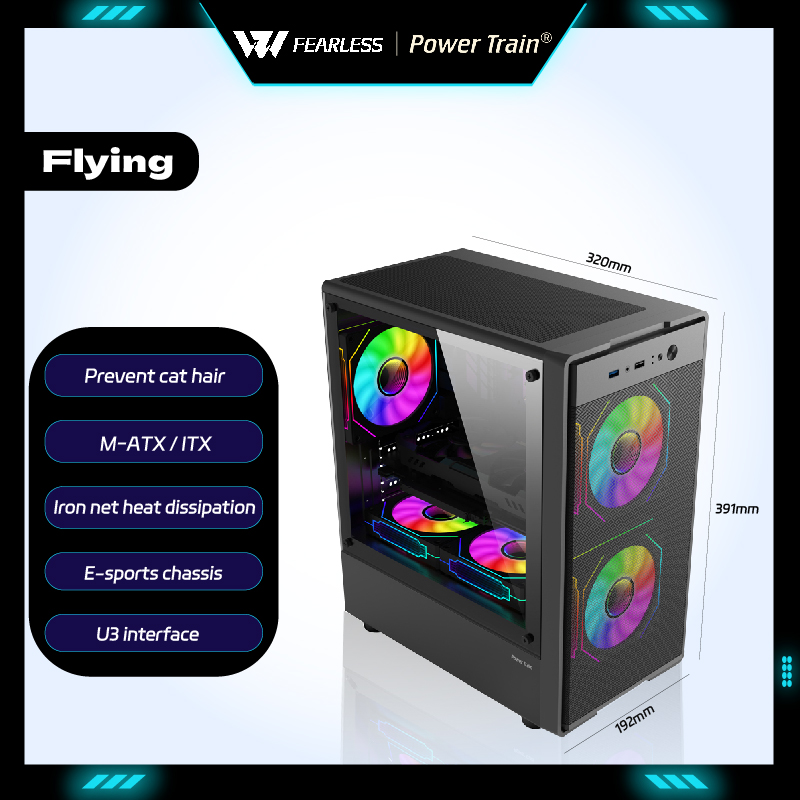 Power Train Flying PC Case MAT - đánh giá và giá Retro Gaming Pc Case
