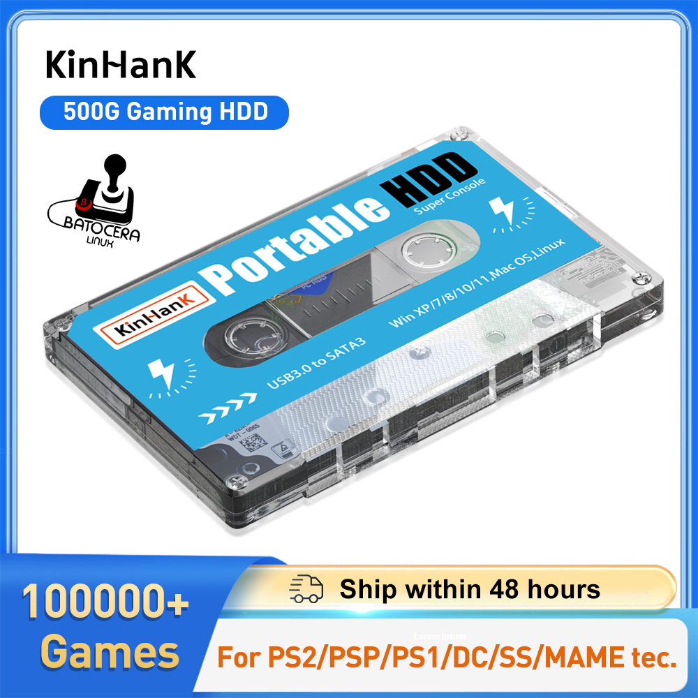 KINHANK 500G Gaming HDD Super  - đánh giá và giá Retro Gaming Hdd